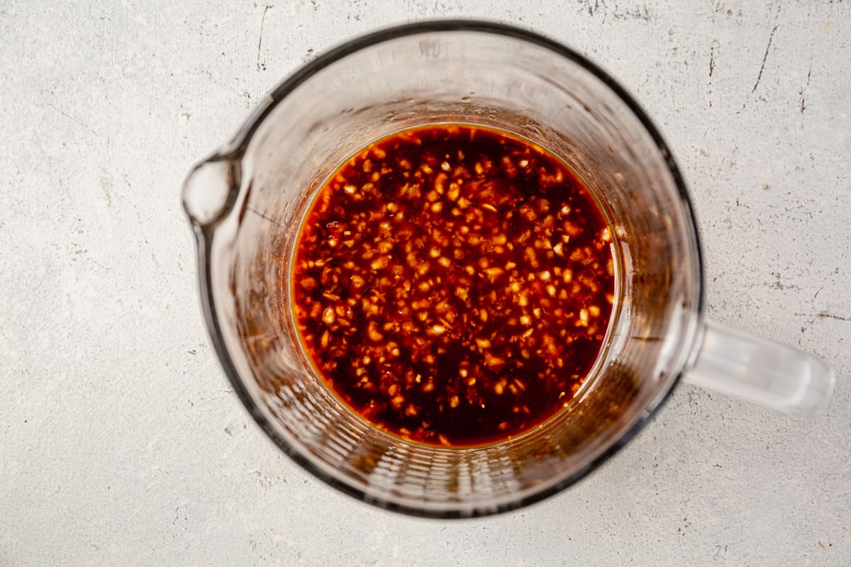 homemade stir fry sauce in a bowl