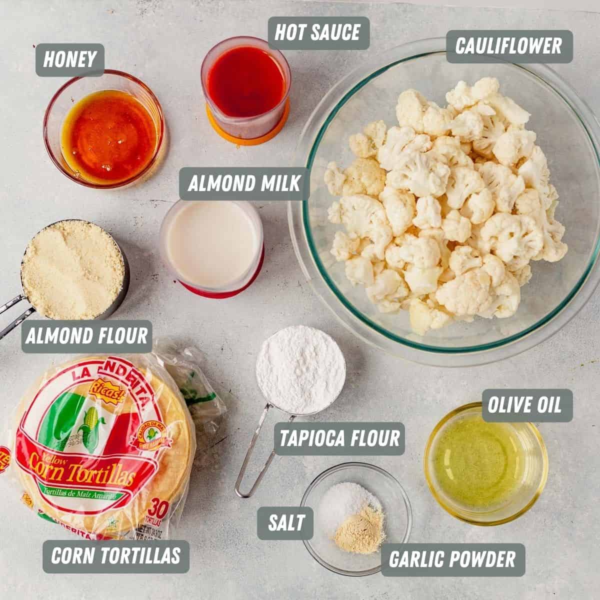 buffalo cauliflower taco ingredients