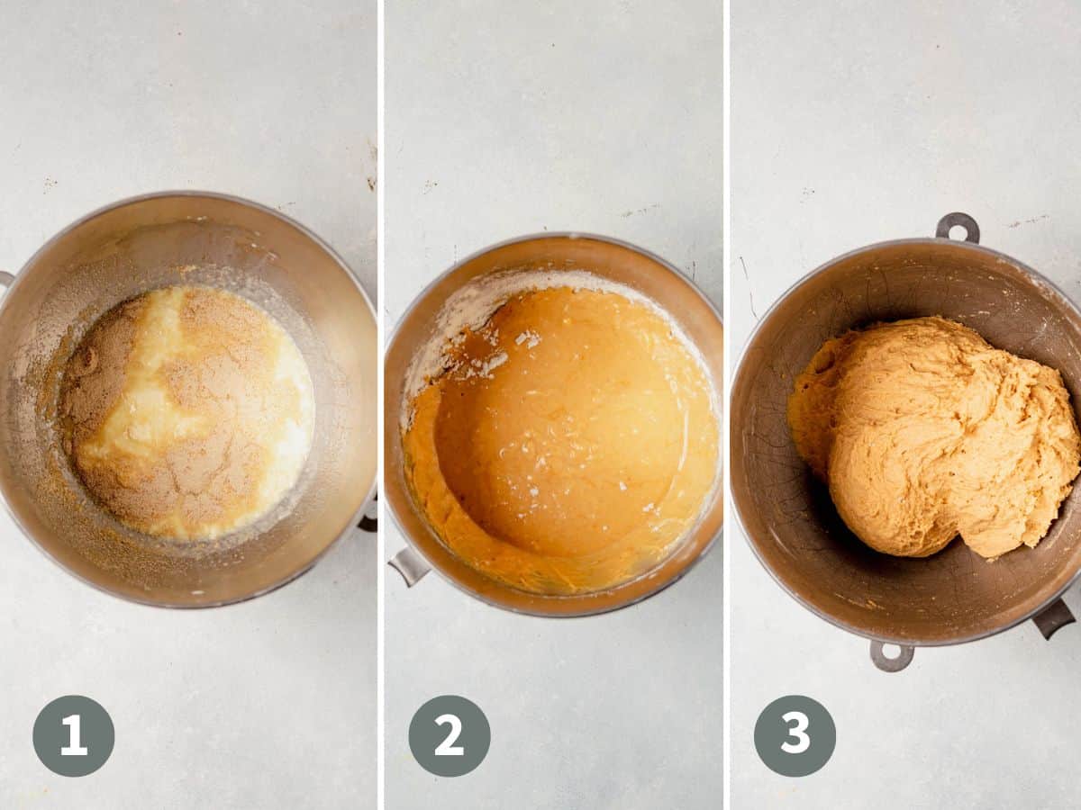 how to make pumpkin cinnamon roll dough