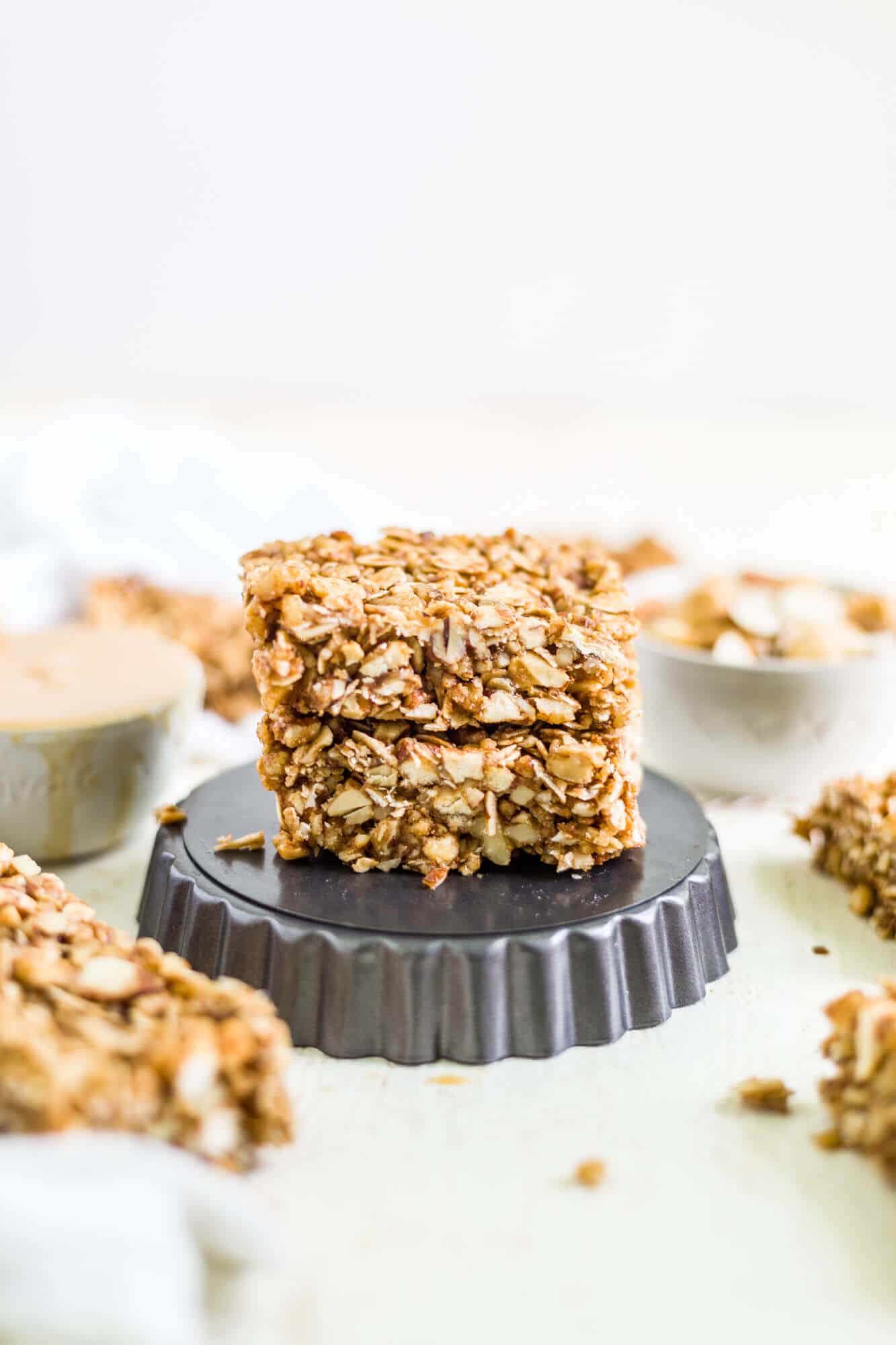 healthy apple cinnamon granola bars