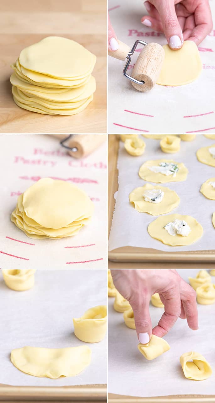 How to shape and fill cheese tortellini in 6 steps